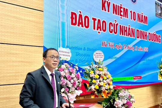 GS. Tạ Thành Văn - Bí thư Đảng uỷ, Chủ tịch Hội đồng trường Trường Đại học Y Hà Nội - khẳng định vai trò quan trọng của việc đào tạo cử nhân Dinh dưỡng