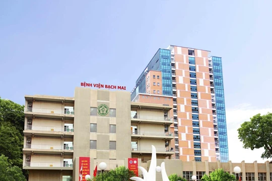 Bệnh viện Bạch Mai - nơi bệnh nhân mắc COVID-19 thứ 133 đã điều trị gần 1 tháng trước khi phát hiện (ảnh; BVBM)