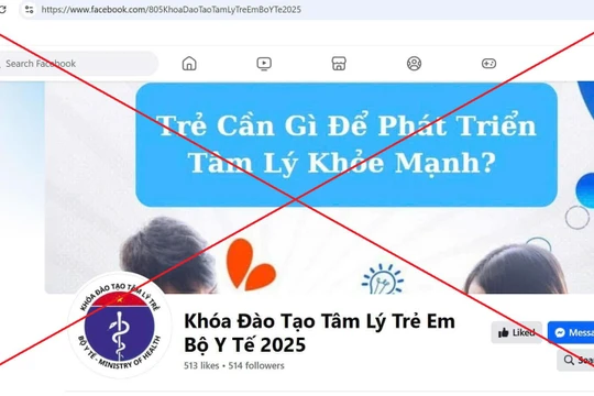 Cảnh báo: Fanpage giả mạo thông tin Bộ Y tế 