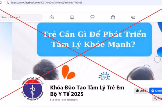Cảnh báo: Fanpage giả mạo thông tin Bộ Y tế 