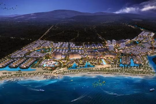 Phối cảnh toàn dự án Lạc Việt Resort & Spa Bình Thuận (Nguồn: Invert)