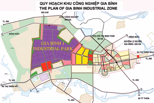 Quy hoạch Khu công nghiệp Gia Bình (Nguồn: izabacninh.gov.vn)
