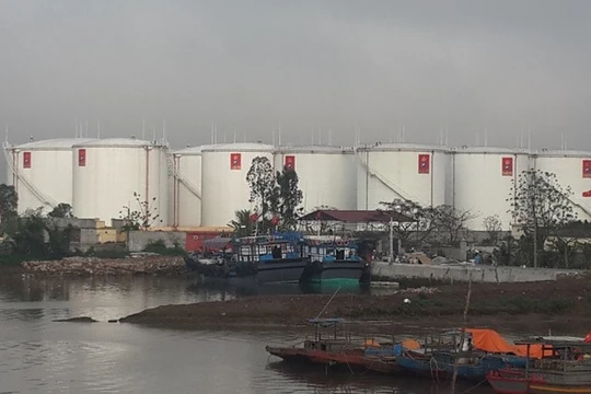 Kho xăng dầu Hải Hà tại Thái Thượng, Thái Thụy, Thái Bình (Nguồn: Internet)