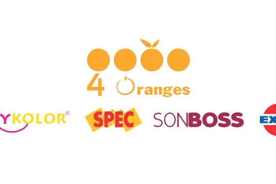 4 nhãn hiệu sơn nổi tiếng của 4 Oranges: Mykolor, Spec, Sonboss, Expo