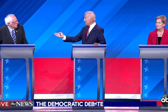 Tranh luận vòng 3 của Đảng Dân chủ (Ảnh: the Washington Post)