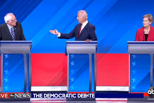 Tranh luận vòng 3 của Đảng Dân chủ (Ảnh: the Washington Post)