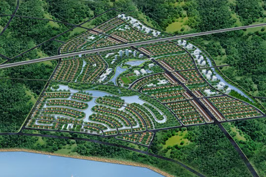 Phối cảnh dự án khu đô thị nhà vườn sinh thái trên địa bàn thị trấn Văn Giang