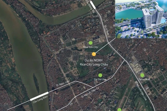 Vị trí dự án nhà ở xã hội Rice City Long Châu có giá mở bán gần 30 triệu đồng/m2