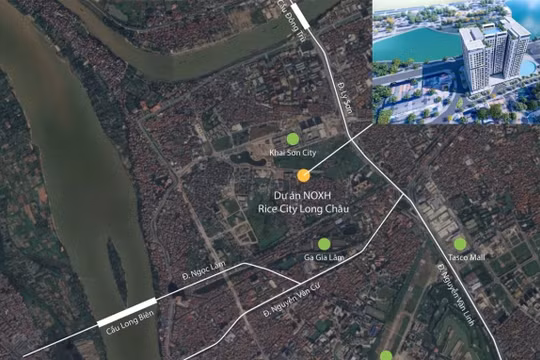 Vị trí dự án nhà ở xã hội Rice City Long Châu có giá mở bán gần 30 triệu đồng/m2