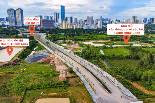 Dự án Khu đô thị Nam Đại lộ Thăng Long với diện tích 74,2 ha, được đầu tư bởi Tập đoàn Vingroup