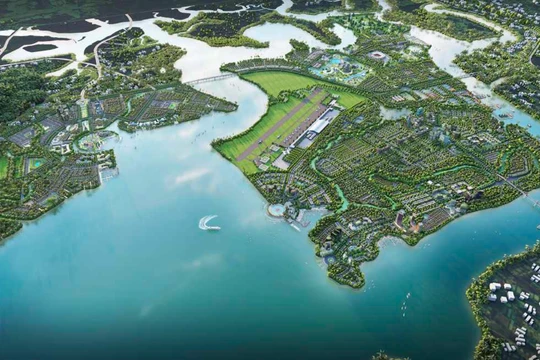 Phối cảnh dự án Khu đô thị mới Gò Găng (Nguồn: Báo cáo tài chính năm 2023 của Khải Hoàn Land)