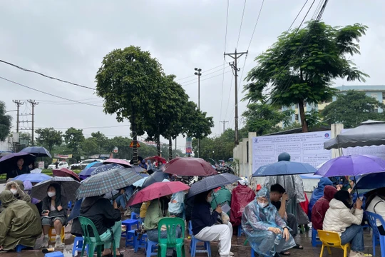 Video: Hàng nghìn người xếp hàng dưới mưa để nộp hồ sơ mua nhà ở xã hội tại Hà Nội
