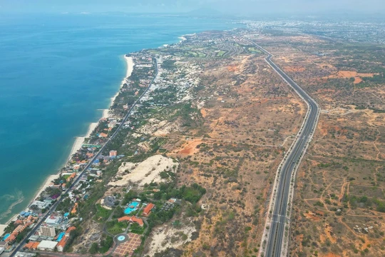 Vị trí sẽ thực hiện dự án khu đô thị thương mại dịch vụ mới Hàm Tiến - Mũi Né.