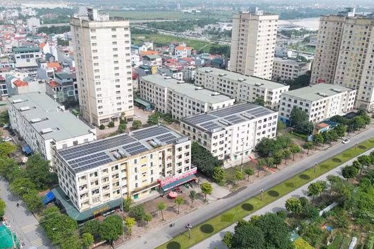 Khu nhà ở công nhân xã Kim Chung (Đông Anh, Hà Nội).