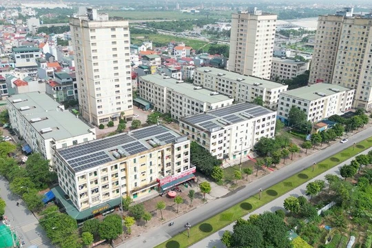 Khu nhà ở công nhân xã Kim Chung (Đông Anh, Hà Nội).