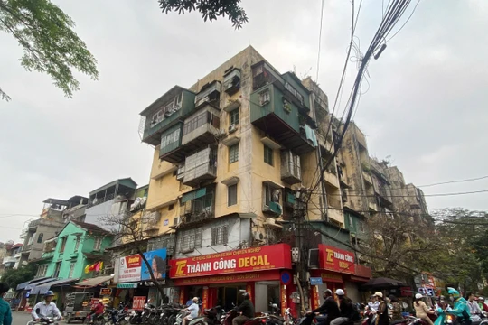 Khu tập thể cũ Thành Công. Ảnh: Lệ Chi