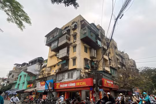 Khu tập thể cũ Thành Công. Ảnh: Lệ Chi