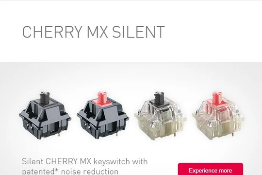 Cherry ra mắt switch Cherry MX Silent mới cho phím cơ