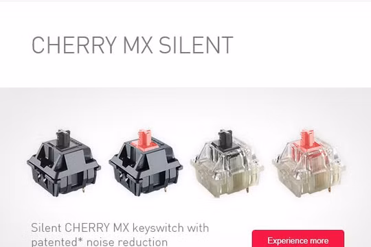 Cherry ra mắt switch Cherry MX Silent mới cho phím cơ