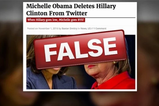 Một thông tin giả lan truyền trên mạng Internet bằng nội dung giật gân câu khách - Ảnh: CNN.