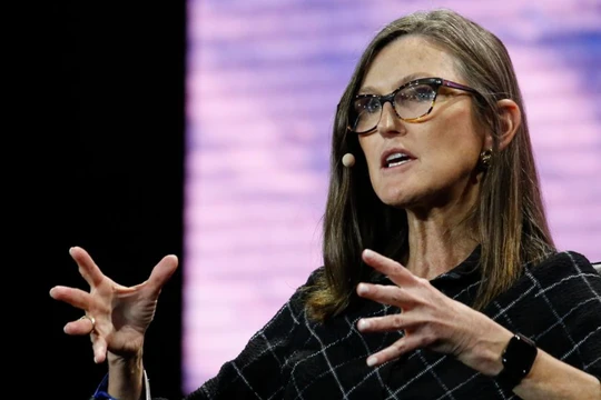 'Bà trùm cổ phiếu' Cathie Wood bị lu mờ vì cổ phiếu Tesla như thế... (Ảnh: Getty Images)