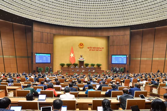 Toàn cảnh buổi bế mạc Kỳ họp thứ 6 - Quốc hội khóa XV (Nguồn: Quochoi.vn)