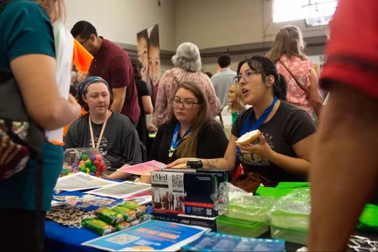 Một hội chợ việc làm tổ chức tại Mỹ hồi đầu tháng 6/2023 (Ảnh: Zuma)