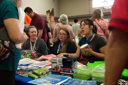 Một hội chợ việc làm tổ chức tại Mỹ hồi đầu tháng 6/2023 (Ảnh: Zuma)