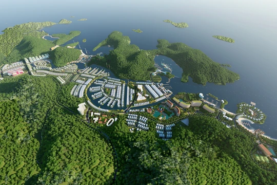 Phối cảnh dự án Cát Bà Amatina. Ảnh: Vinaconex 