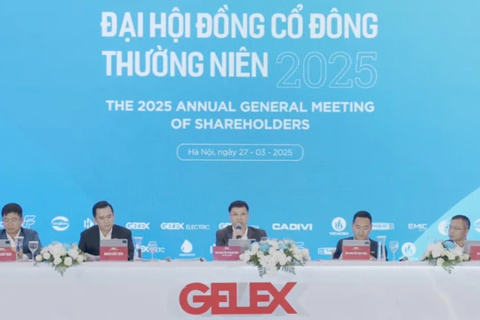 Đại hội cổ đông thường niên năm 2025 của Gelex. Ảnh: Hải Thu 