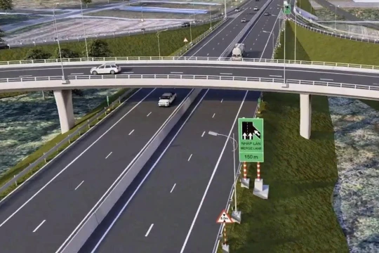 Phối cảnh cao tốc TP HCM - Thủ Dầu Một - Chơn Thành đi qua Bình Phước. Ảnh: Chủ đầu tư