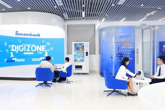 Sacombank khả năng sẽ chia cổ tức sau 10 năm. Ảnh: STB 