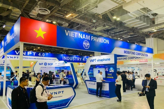 Gian hàng VNPT tại Connect Tech Asia 2019