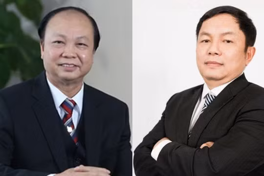 Ông Nguyễn Đình Thắng (bên trái) và ông Huỳnh Ngọc Huy (bên phải)