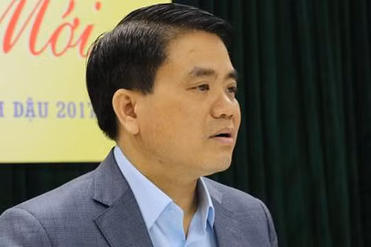 Ông Nguyễn Đức Chung khi còn đương nhiệm Chủ tịch UBND TP Hà Nội. Ảnh: UBND TP.HN