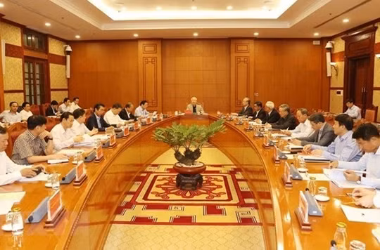 Toàn cảnh phiên họp của Thường trực Ban Chỉ đạo Trung ương về phòng, chống tham nhũng. Ảnh: TTXVN