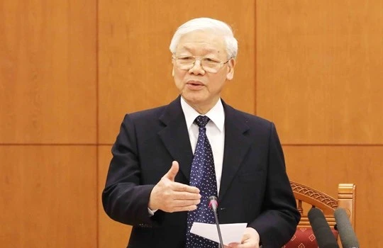 Tổng Bí thư, Chủ tịch nước Nguyễn Phú Trọng - Trưởng Tiểu ban văn kiện Đại hội XIII của Đảng.