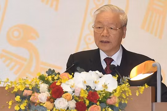 Tổng Bí thư, Chủ tịch nước Nguyễn Phú Trọng phát biểu chỉ đạo tại Hội nghị. 