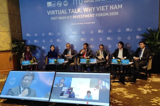 Ông Đỗ Công Anh phát biểu tại phiên thảo luận quốc tế trực tuyến với chủ đề Why Vietnam. 