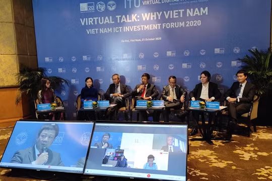 Ông Đỗ Công Anh phát biểu tại phiên thảo luận quốc tế trực tuyến với chủ đề Why Vietnam. 