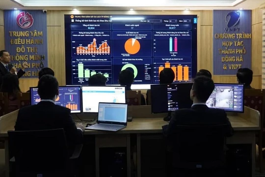 Trung tâm điều hành thông minh IOC thành phố Đông Hà.