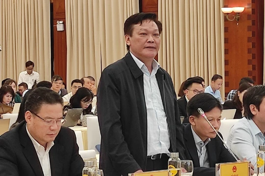 Thứ trưởng Bộ Nội vụ Nguyễn Duy Thăng tại buổi họp báo Chính phủ thường kỳ.