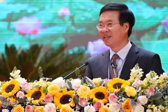 Ông Võ Văn Thưởng đánh giá, trong nhiệm kỳ Đại hội XII, ngành Tuyên giáo đã hoàn thành xuất sắc nhiệm vụ. Ảnh: Ban Tuyên giáo.