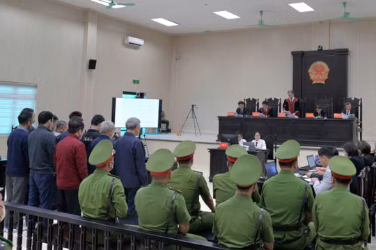 Toàn cảnh phiên tòa ngày 29/10.