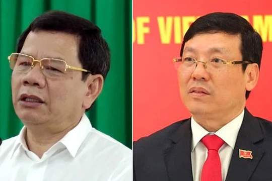 Chủ tịch tỉnh Quảng Ngãi Đặng Văn Minh và Chủ tịch tỉnh Vĩnh Phúc Lê Duy Thành