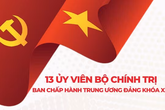 Danh sách 13 ủy viên Bộ Chính trị