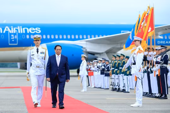 Lễ đón Thủ tướng Phạm Minh Chính tại thủ đô Seoul, Hàn Quốc