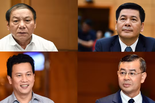 4 bộ trưởng, trưởng ngành sắp trả lời chất vấn