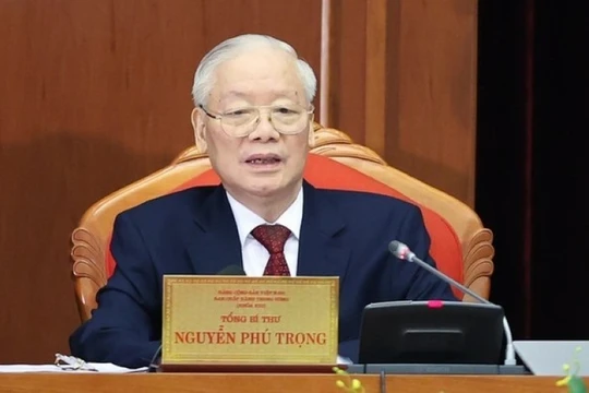 Tổng Bí thư Nguyễn Phú Trọng phát biểu khai mạc Hội nghị Trung ương lần thứ chín, khóa XIII.