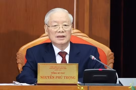 Tổng Bí thư Nguyễn Phú Trọng phát biểu khai mạc Hội nghị Trung ương lần thứ chín, khóa XIII.